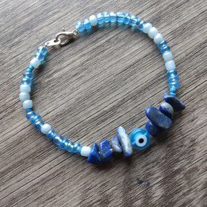Blue Eye- Blue Evil Eye Charm Bracelet